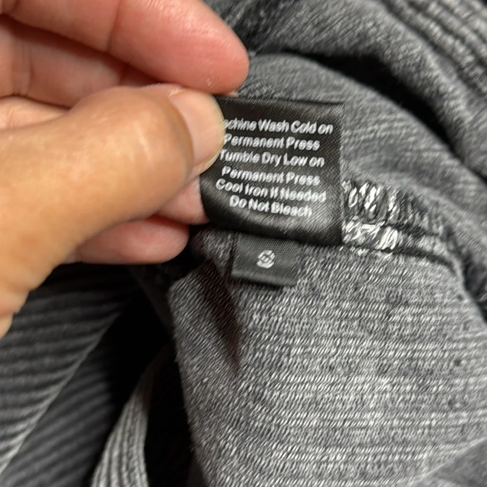 POL Black Gray Patchwork Denim Button Jacket Size Small
